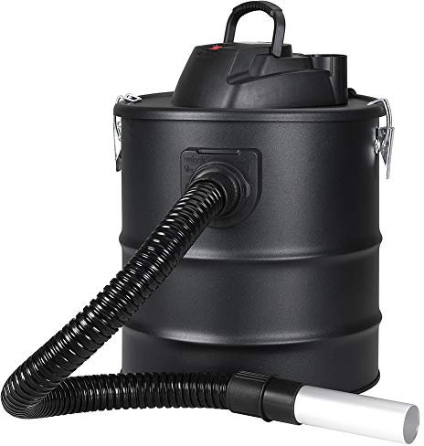 BAKAJI Aspiracenere Professionale Potenza Aspirapolvere Aspira Cenere Bidone 20 Lt Soffiatore Filtro Interno Hepa e Tubo Flessibile Pulizia Camino Caminetto Stufa a Pellet
