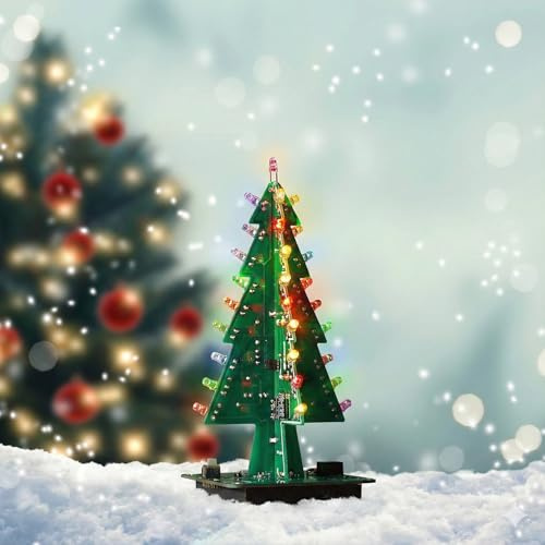 AZDelivery 3 x DIY LED Weihnachtsbaum Kit zum selber löten inklusive E-Book!