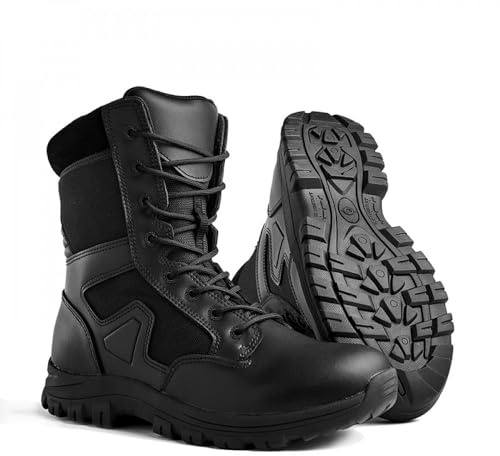 T.O.E. Design Mixte Chaussures Sécu-One 8 Zip Noir Botte Tactique et Militaire, 43 EU