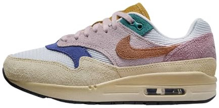 NIKE Air MAX 1 '87 Premium, Sneaker Mujer, Grain Rugged Orange Plum Fog Violet Dust, 37.5 EU