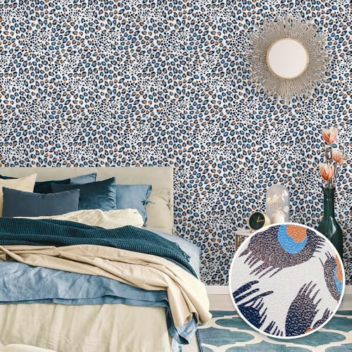 Tile Stickers 15X15 CM Blue and Red Flowers Kitchen Tile Stickers for Bathroom Stick on Wall Tiles Backsplash for Kitchen Stick on Tiles Self-Adhesive Vinyl Home Decoration