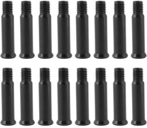 eMagTech 16 Tornillos Y Pernos de Aleación de Aluminio para Patines en Línea (8 Mm) Compatibles con Patines en Línea Color Negro