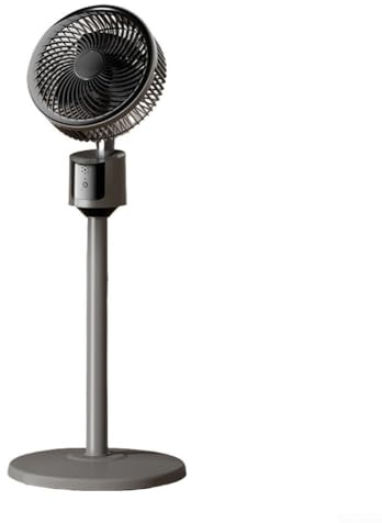 Quiet Pedestal Air Circulator Fan, 3 Speed Settings Adjustable Height USB Powered Electric Floor Fan,for Bedroom Comfort(Grey)