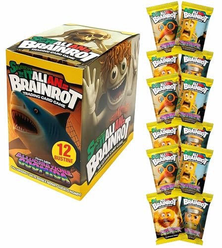 Generico Skifidol Italian Brainrot Serie Beta Alucinación Cósmica, caja de 12 sobres, 7 cartas por sobre, juego de cartas coleccionables
