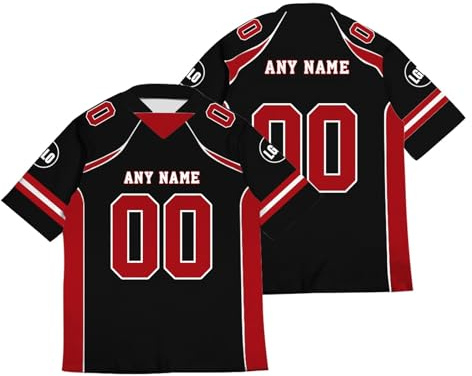 Seguire Personalised American Football Jersey with Name and Number Breathable Mesh Oversize Fit for Training and Match Day Mens Womens and Kids Sizes#1