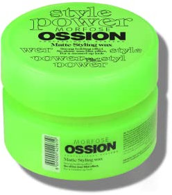 Ossion Style Power Styling Matte Wax - 100ml - cera opaca capelli uomo Professionale - Matte Clay Cera Fissante Capelli -