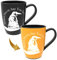 Harry Potter Sorting Hat Mug - Hufflepuff | Heat Reveals The Hidden Hogwarts House | Thermal Pattern Change, Black