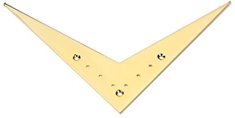 Alnicov Northwest Guitars Gitarrensaitenhalter mit 6 Saiten, kompatibel mit Flying V Gitarren, Zubehör (Gold)