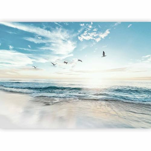 murando Photo Wallpaper Ocean Beach 450x315 cm / 178 x 124