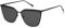 SOJOS Sonnenbrille Damen Vintage Cateye, Sonnenbrille Herren Retro Eckig Groß Frauen Rechteckige Sonnenbrille Gold Katzenaugen mit Metallrahmen UV400 Schutz Brille SJ1172 mit Schwarz Rahmen
