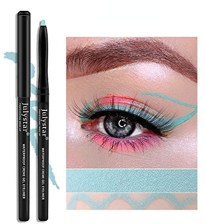 INTEROOKIE Farbiger Eyeliner, ultradünner Eyeliner, wasserfester Eyeliner, ölbeständig und wischfest (07#)