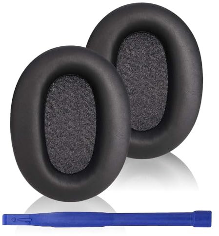 Adhiper WH-CH710N Ear Pads Compatible with Sony WH-CH700N,WH-CH710N,WH-CH720N Headphones, Replacement Ear Pads with Soft Protein Leather and Memory Foam (Black)