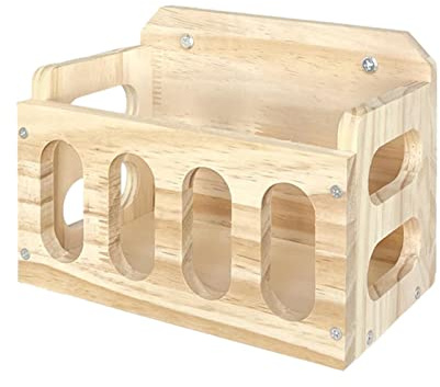 Lecerrot Râtelier à Foin en Bois | Râtelier à Foin en Bois pour cochons d'In- Nourriture pour Lapin, Lapin et cobaye, Nourriture pour Petits Animaux
