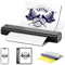 Zoolion M08F Schwarz Tattoo Drucker Bluetooth, Tattoo Stencil Drucker mit 10 Tattoo Transfer Papier, Thermodrucker Tattoo kompatibel mit Smartphone & PC, Tattoo Drucker für Anfänger, Tattoo Künstler