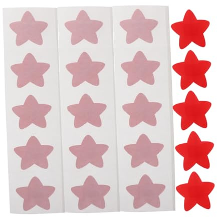 Healvian 1 Juego Apósito Adhesivo Pegatinas Infantiles Vendajes Para Heridas En Forma De Estrella Pequeños De Cuidado Vendaje Portátil Vendas De Polivinilo Rojo 20 Piezas