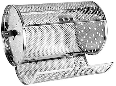 BESPORTBLE Robusto Tamburo Tostatore in Acciaio Inossidabile Per Chicchi Di Caffè Noci E Barbecue Di Agitazione Con Porta Mobile Unica Contiene 1800 G Di Calore Uniformemente Distribuito