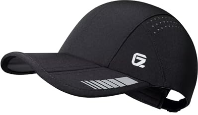 GADIEMKENSD UPF 50+ vikbar sportkeps, ventilerande och reflekterande, unisex design för golf, tennis, löpning och resor