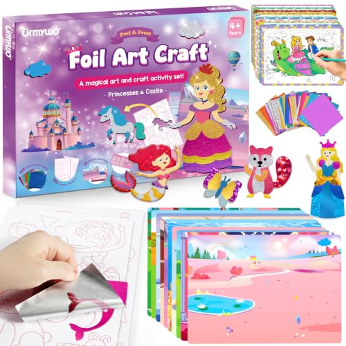 URMYWO Foil DIY Originales Manualidades Niños Juguetes Niña Regalo 3-12 | Regalo para niños: creatividad e imaginación, sin desorden, sin pantallas, diversión