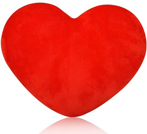 Cuscino Bambini Cuore, Rosso Cuscino a Forma di Cuore, Cuscinos Peluche Decorativi, Decorazione Soffice cuscino Cuores Bambino, per Camera da Letto Divano Salotto, Cuscini Bambini Cuscinos