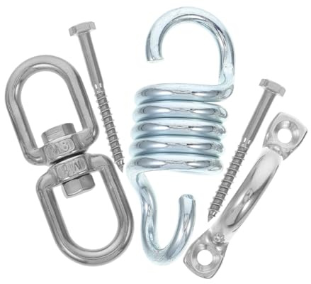 VICASKY Gancio Per Altalena Da Veranda in Acciaio Resistente Molla Per Sedia Dondolo Kit Di Montaggio Per Amaca Gancio Singolo Rotazione Per Uso Gravoso