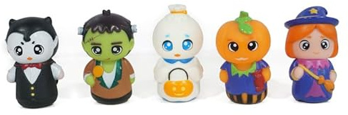 Halloween 5pcs Finger Puppets Halloween Finger Puppets Set Cartoon Cute Finger