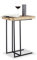 Relaxdays Beistelltisch Holz, rustikaler Dekotisch, praktische Ablage, edles Zedernholz, HxBxT: 60 x 34 x 49,5 cm, Natur