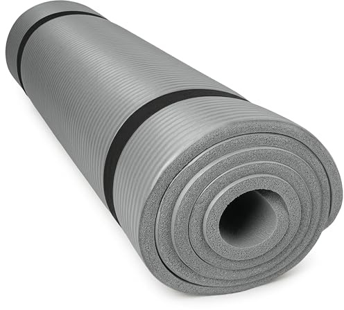 diMio XXXL Komfort-Gymnastikmatte Yogamatte in 200x100x2 cm mit Tragegurt Phtalatfrei + SGS-geprüft (Urban Grey, 200 x 100 x 2 cm (XXL))