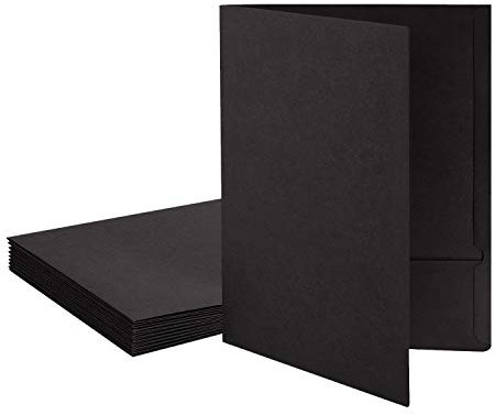 A4 Aktenordner 10er Set Kraftpapier Aktenmappe Aktenhülle Projektmappe Doppelseite Einsatz Dokumentenmappe Set Dateiordner Papier Sammler Präsentationsmappe für Büro Konferenz Schule