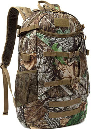 AIRTTUZ Jagdrucksack Outdoor Daypack Jagdrucksack für Herren mit Regenhülle, Camo-2, Large, Classic