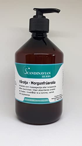 Scandinavian Herbs örtbaserade, parabenfria och närande kroppsolja, Vårolja - Morgonfrúarolía