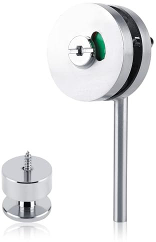 Cyrank Indicador de Bloqueo de Puerta, Bloqueo de indicador de privacidad, WC Cerradura de Puerta de aleación de Zinc de Inodoro Vacant para baño WC Baño público Inodoro Privacidad Partición Puerta