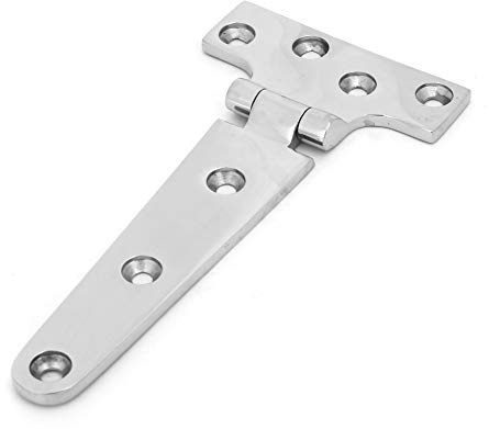 T-Scharnier Edelstahl verdickt, 151x75x4,5mm, für Türen, Haushalt