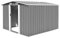 Keketa Garden Shed, Outdoor Garden Storage Shed, Garden Tool Shed, Storage Box Garden Furniture 257x298x178 cm Metal Grey