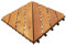 'vidaXL Decking Tiles in Solid Acacia Wood for Patio and Garden Path, Interlocking Design with Stylish Appearance, Easy to Install - Pack of 20, Brown