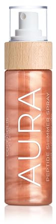 COCOSOLIS AURA Peptide Shimmer Spray - Brillantini naturali con peptidi per viso, corpo e capelli