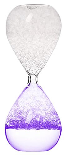 Sablier à bulles – Minuteur d'eau décoratif, sablier moderne | Minuterie de sablier en mousse de rêve faite à la main, sablier d'eau classique pour bureau, salon, décoration de la maison, artisanat, 8