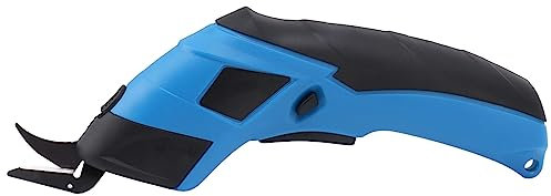 Ciseaux électriques rechargeables sans fil pour travaux manuels, couture, carton, découpe, tissu, tapis, scrapbooking, bleu