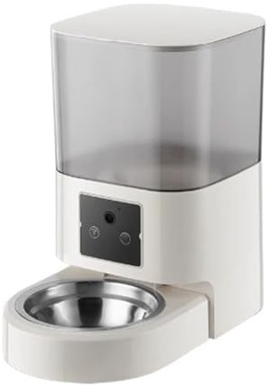 Husdjursmatare automatisk matningsmaskin, katttillbehör, hund, kaninmat, tidsinställd och kvantitativ enhet automatisk (svart, liten)