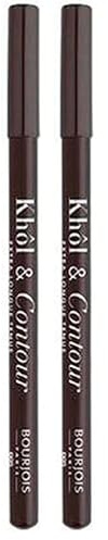 Bourjois - Khôl & Contour Crayon Yeux Couleur intense - 04 BRUN-DEPENDANTE - 1,2 g (Lot de 2)