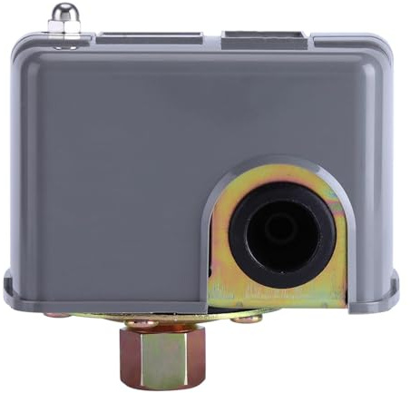 Fdit Électrique Interrupteur de Contrôle de Pression de Pompe Eau Double Poteau de Ressort Réglable avec Coupure de Basse Pression 40-60 PSI