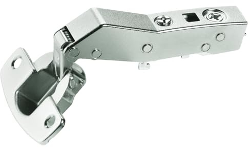 Sensys W30 - Bisagra angular con amortiguación integrada (Sensys 8639i W30), niquelada, ángulo de apertura 95°, perforación TH 52 x 5,5 mm, para atornillar (-)