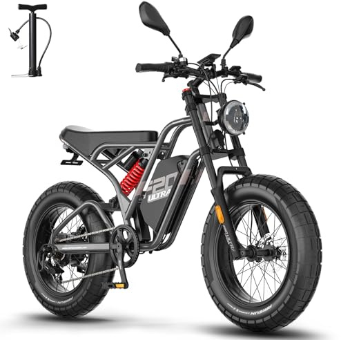 [ Offiell ] Fafrees F20 Ultra E-cykel män 20 tums fatbike med batteri 48 V 25 Ah/1 200 Wh upp till 140 km räckvidd, elcyklar 180 kg lastbara, Ebike mountainbike, 79 N.m elektrisk cykel IPX5