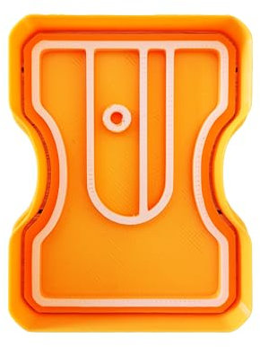 Tagliabiscotti.it - Temperino cookies cutter/tagliabiscotti - Ritorno a scuola - Formina per realizzare Biscotti o decorazioni in pasta di zucchero - Dimensioni 7cm x 5cm x 1,2cm