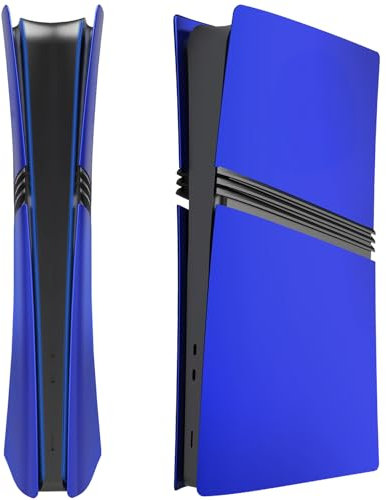 Digital Edition Cover Plates for New PS5 Pro Console, Shell Panels Compatible with New PlayStation 5 Pro Accessories Protective Replacement Faceplate (Blue)