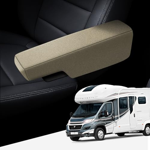 GIOVANNI BUTTI armstödsskydd för framsäten set om 4, beige, bilstol armstödsskydd lämpligt för Isri säten armstöd, armstödsskydd universell storlek, armstödsskydd bil, SUV, lastbil och skåpbil