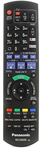 Genuine Replacement Remote Control Compatible with Panasonic N2QAYB001058 - DMR-BWT850 Smart 3D Blu-ray Disc Recorder