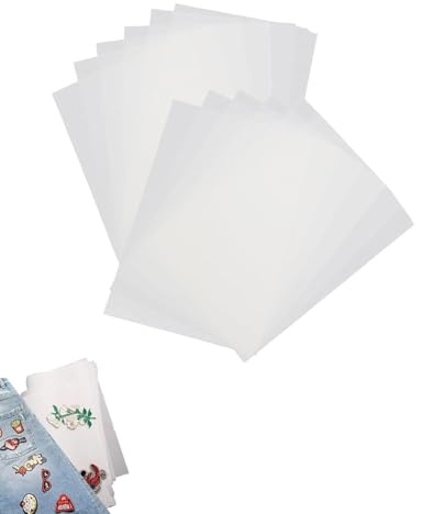 HUVZOR 10Pcs Plancha Adhesiva para Parches, A4 Pegatinas de Doble Cara en Planchas Parche, Adhesivo de Doble Cara para Planchado, Parches Ropa, para Costura, Proyectos de Bricolaje (20x30 cm)
