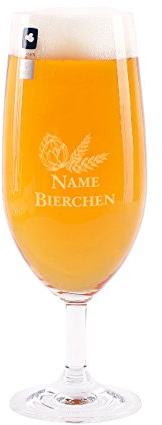 Leonardo Pilsglas mit Gravur - Bierchen - mit Ihrem Wunschnamen