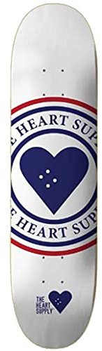 Centrano Unisex – Erwachsene Insignia Skateboard Deck, Weiss, 8.25