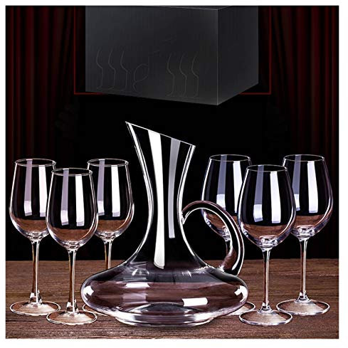 bicchiere da champagne Vetro di vino rosso Bordeaux bicchiere di bicchiere di bicchiere di bicchiere di bicchiere di vetro set uso domestico grande vetro di vetro di vetro di cristallo 6 confezione re